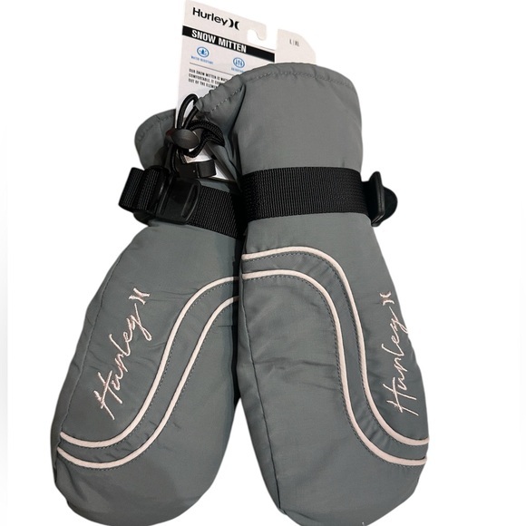 Hurley Accessories - Hurley Bella Grey Snow Mittens- L/XL